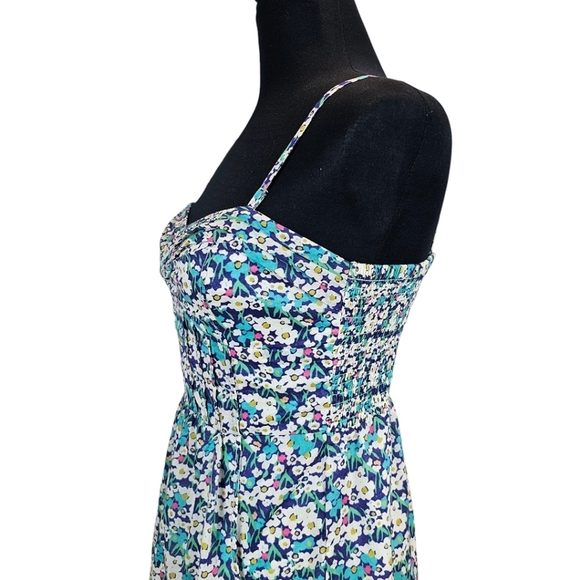 American Eagle Womens Y2K Floral Fit & Flare Mini Dress 4 Vintage Summer 2000s - Picture 8 of 11